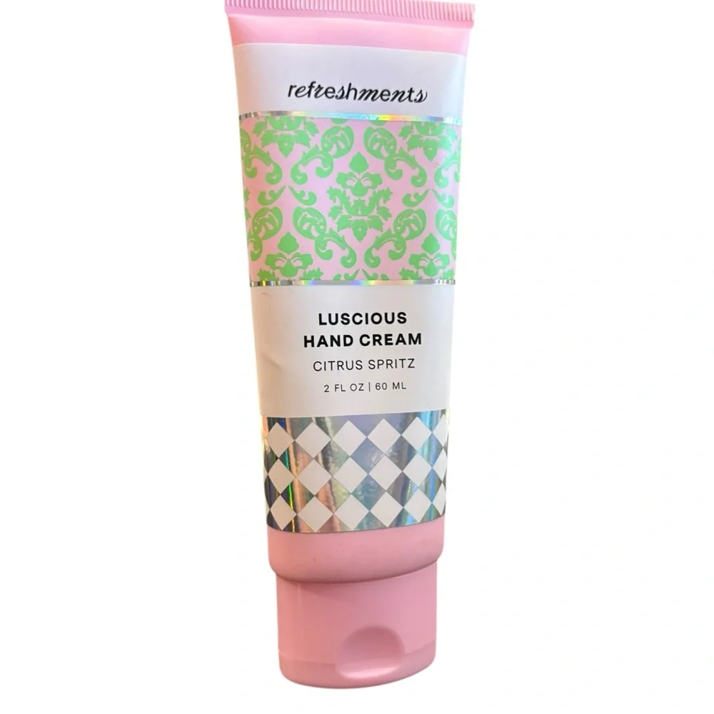 Refreshments Luscious Hand‎ Cream Lotion Citrus Spritz NEW 2 Fl Oz Travel Home